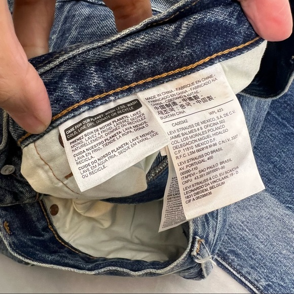 Levi’s 501 Patchwork Ragged Lands Denim Jeans - Picture 11 of 13